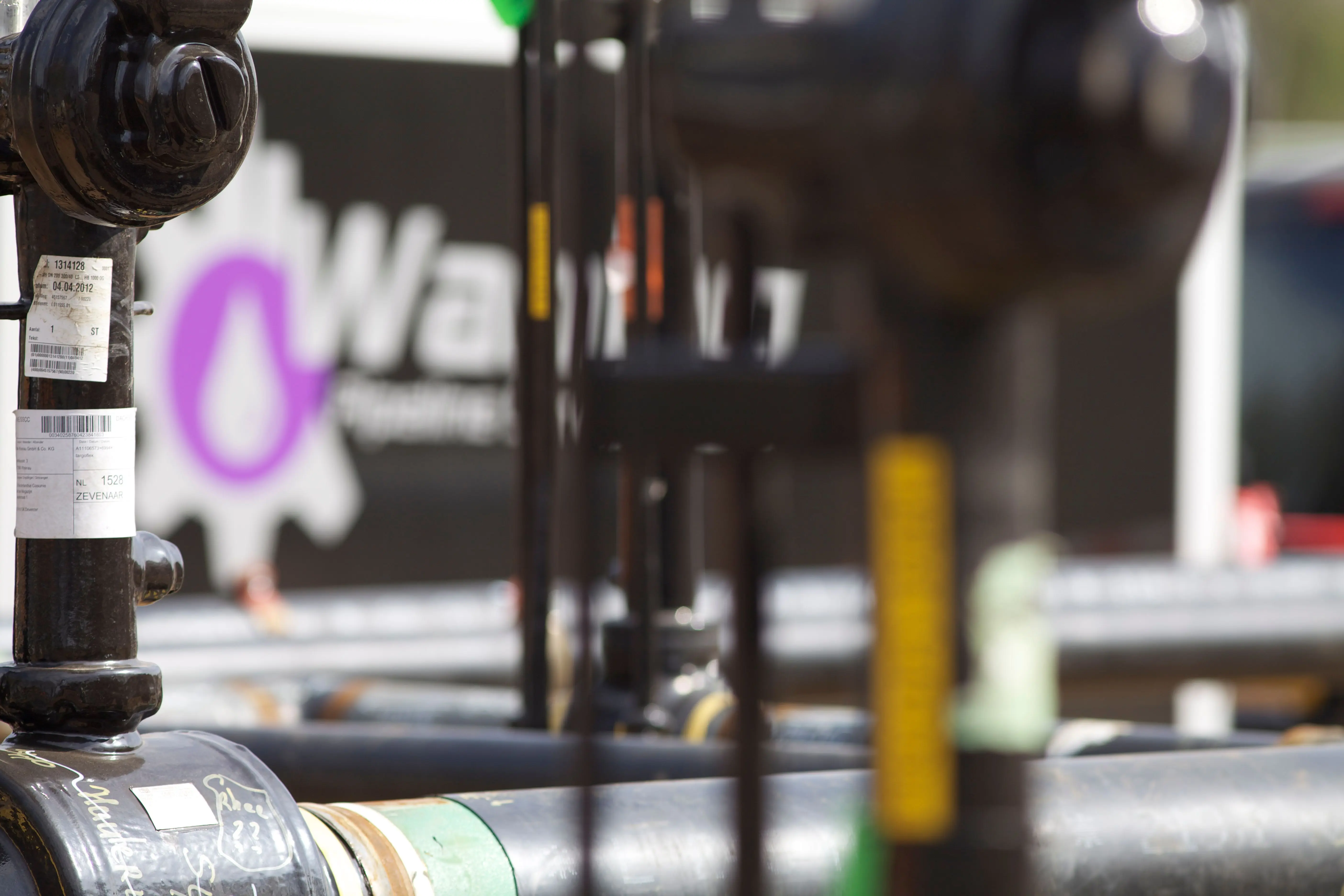 Leidingkoppelingen en afsluiters van WPS testequipment